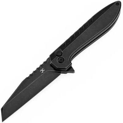 Kansept Kosame Blackwash 154CM,Blackwash Ti with Black &amp; Red G-mascus T1093F5 - KNIFESTOCK