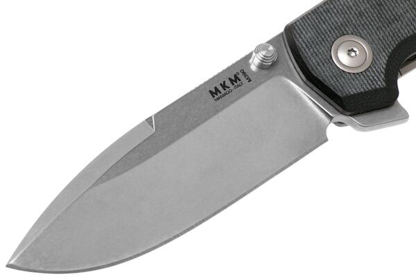 MKM MAXIMO Titanium-runko ja musta canvas Micarta-kahva BÖHLER M390 MK MM-BCT - KNIFESTOCK
