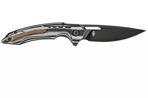 Bestech ORNETTA N690, Black stonewash, Interlayer with Carbon Fiber and G10 BL02D - KNIFESTOCK