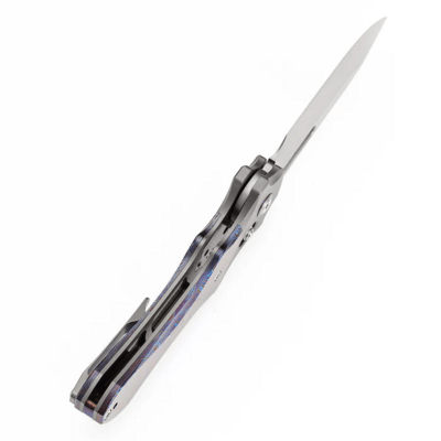 Kansept knives Quasar Stonewashed CPM 20CV Stonewashed Titanium, Timascus K1099V - KNIFESTOCK