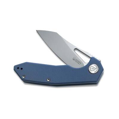 KUBEY Nouveau Vagrant Liner Lock Couteau Pliant Manche G10 Bleu Denim KU291F - KNIFESTOCK