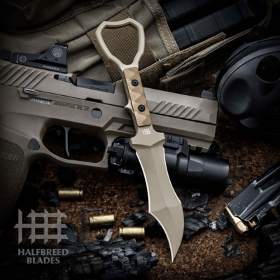 Halfbreed Blades Compact Clearance Knife Gen-2 - Fixed Blade CCK-03 Gen-2 - K110 - KNIFESTOCK