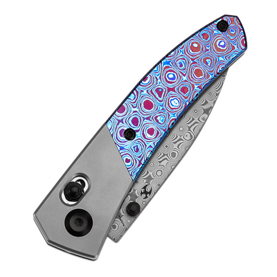Kansept Dako Damascus 0.118" / 3.0mm Titanium, Timascus K1101V4 - KNIFESTOCK