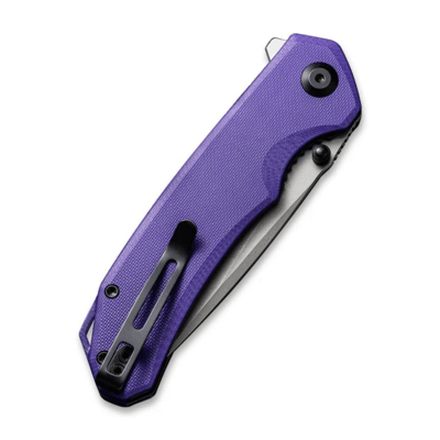 CIVIVI Brazen Purple G10 HandleBlack S/S LinerStonewashed 14C28N Blade,Drop Po - KNIFESTOCK