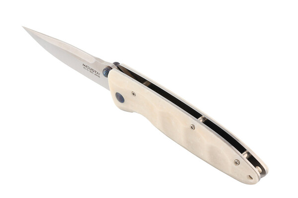 Mcusta MC-19V Classic Wave VG-10 Blade, White Corian Handle - KNIFESTOCK