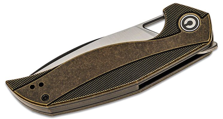 CIVIVI Anthropos Zwart Stonewashed Messing C903D - KNIFESTOCK