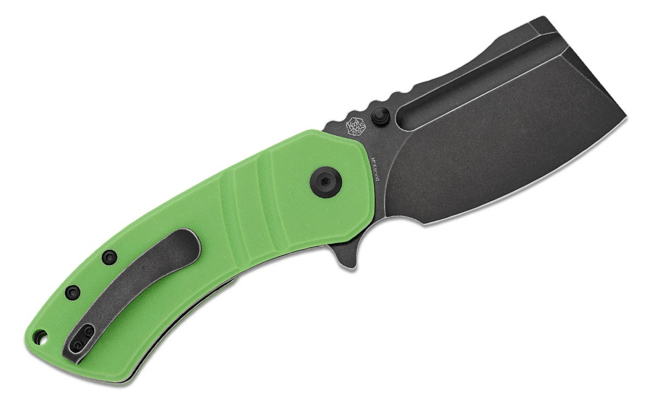 Kansept M+ Korvid Black Stonewashed 154CM Grass Green G10 T2030B3U - KNIFESTOCK