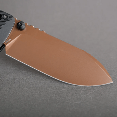 Vosteed Vombat  M390 Copper Dune Aluminum Black A4107 - KNIFESTOCK