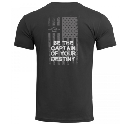 Pentagon Ageron T-Shirt American Flag K09012-AF-01-Black-2XL - KNIFESTOCK