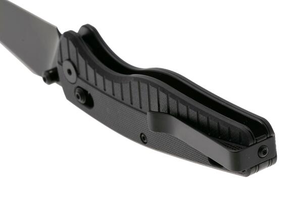 QPS Reptile 14C28N, nero, Manico: G10 Nero QS165-C2 - KNIFESTOCK