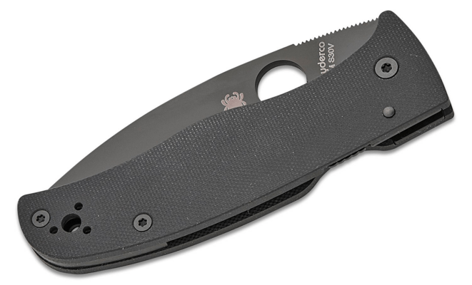 Spyderco Bodacious Black G-10 Black Blade Reveal 14 C263GPBK - KNIFESTOCK