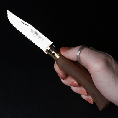 OLD BEAR® M - STAINLESS STEEL, WALNUT HANDLE, SERRATED BLADE 9337/19_LN - KNIFESTOCK