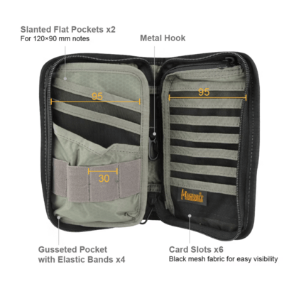 Magforce EDC Passport Pouch - 500D W/P Black #A0828B02 - KNIFESTOCK