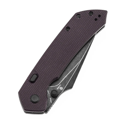 Tenable Knives Fenrir Blackwash Nitro V, Lila Micarta - KNIFESTOCK