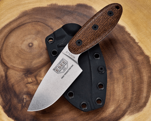 ESEE Knives ESEE SENCILLO, lame en A2, manche en 3D Burlap Micarta, étui en Kydex ESE - KNIFESTOCK
