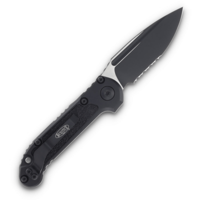 Microtech 2023 LUDT Gen III AUTO M390MK Black Coating Black Aluminum Handles 1135-2T - KNIFESTOCK