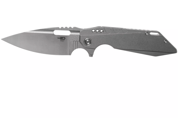 Bestech SHODAN S35VN, Stone Wash+Satin, Titanium, Grey BT1910A - KNIFESTOCK