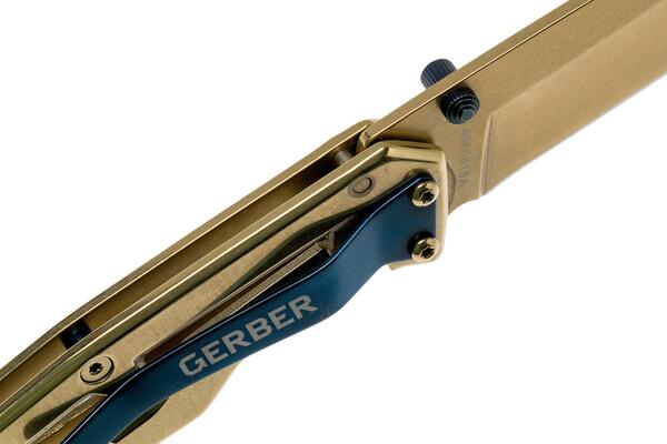 GERBER Paralite Framelock Champagne/Albastru G3624 - KNIFESTOCK