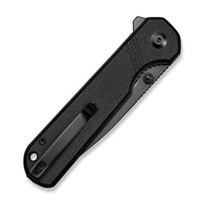 Sencut Aetheris Black Canvas Micarta HandleBlack 9Cr18MoV BladeLiner Lock - KNIFESTOCK