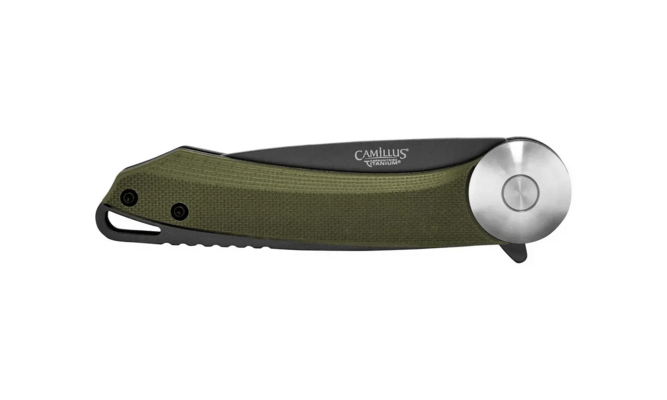 CAMILLUS CIRQUE / 7&quot; OVERALL / 2.75&quot; BLADE / CARBONITRIDE TITANIUM™ / AUS-8 / GREEN CAM-19642 - KNIFESTOCK