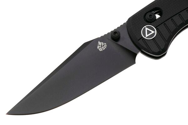 QPS Reptile 14C28N, nero, Manico: G10 Nero QS165-C2 - KNIFESTOCK