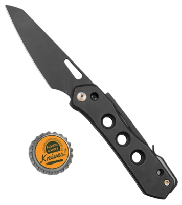 WE KNIFE Vision R Black Stonewashed CPM 20CV/Black Titanium WE21031-2 - KNIFESTOCK