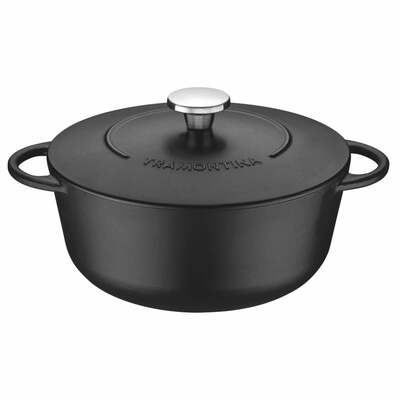 Tramontina Trento Iron Cast Casserole &amp; Cover 28cm/6l 20805/028 - KNIFESTOCK