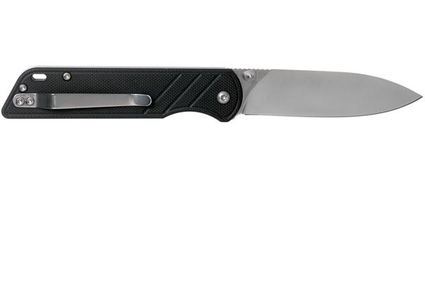 QSP Knife Parrot, Satin D2 Blade, Black G10 Handle QS102-A - KNIFESTOCK