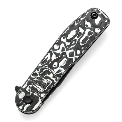 TENABLE KNIVES Einar Blackwash Nitro-V 0.137&#039;&#039;/3.5mm Blue &amp; White Carbon Fiber T2072A4 - KNIFESTOCK