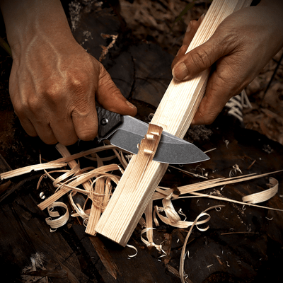 REMETTE RT-Allosaurus Knife Black G10, Stonewashed D2 RTAS-B - KNIFESTOCK