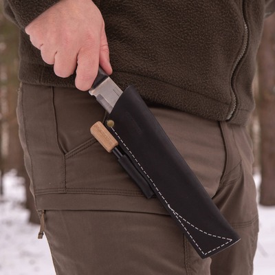 BPS Knives Black Sheath SH07 with Fire Steel BPS-SH07-BL - KNIFESTOCK