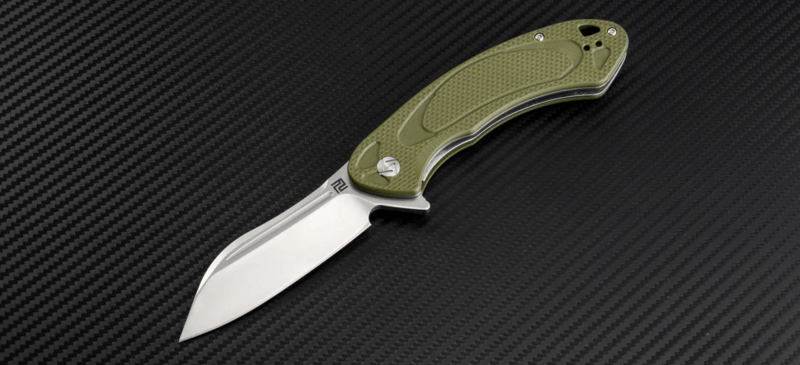 Artisan Eterno D2/G10 (Flat) Green 1818P-GF - KNIFESTOCK