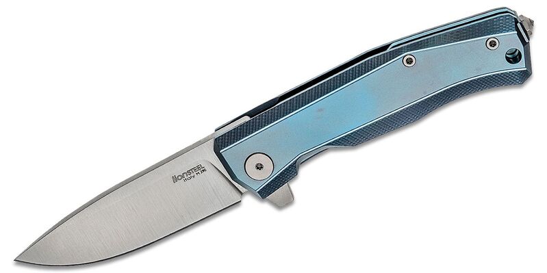 Lionsteel Myto Folding knife M390 blade, BLUE Titanium handle MT01 BL - KNIFESTOCK