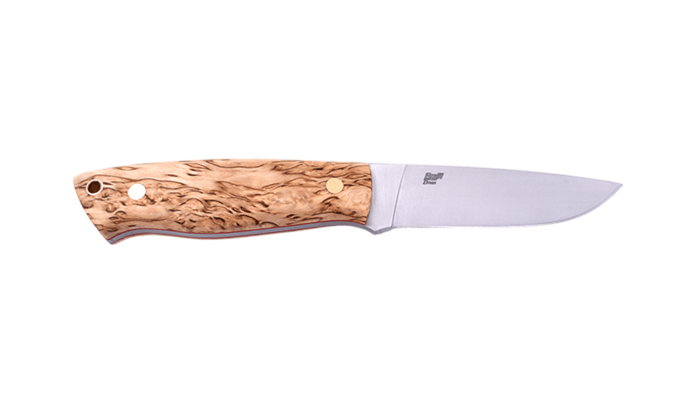 Brisa Trapper 95-curly birch Elmax Flat Sheath bushcraft 95 BRS-069-2038-1561 - KNIFESTOCK