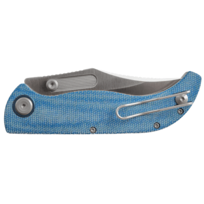 Vosteed Naga S35VN Satin Blue Norplex UltreX™ Micarta A3901 - KNIFESTOCK