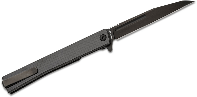 Ocaso Solstice Carbon Fiber + Black / Wharncliffe 8WFB - KNIFESTOCK