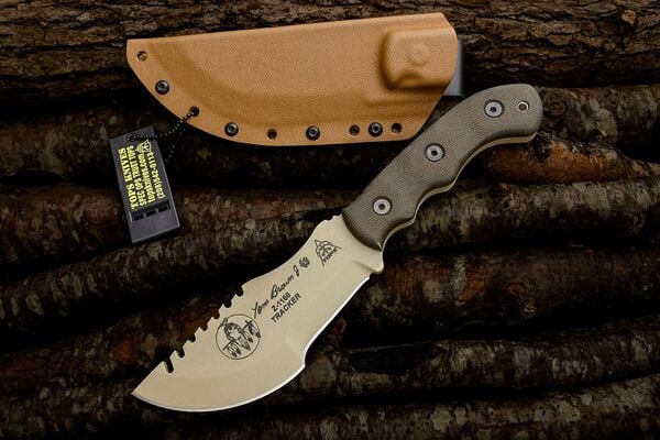 Tops Knives Tom Brown Tracker T-2 Tan TPTBT02TAN - KNIFESTOCK