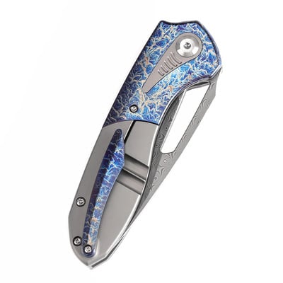 KANSEPT Thoth Damascus Frame Lock K1075T5 - KNIFESTOCK