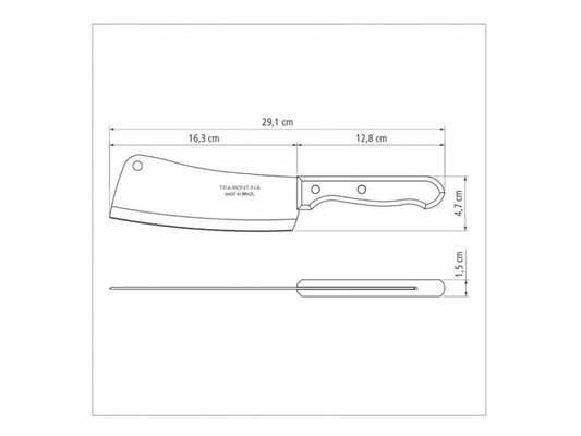 Tramontina Dynamic Meat Cleaver 15cm, Wood handle 22319/106 - KNIFESTOCK