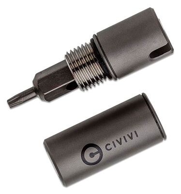 CIVIVI Key Bit T6/T8 Torx șurubelniță pentru chei (C20048-1) Gray Titanium - KNIFESTOCK