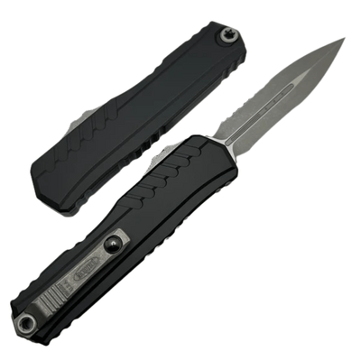 Microtech Cypher® II D/E Apocalyptic® Partial Serrated 1242-11AP - KNIFESTOCK