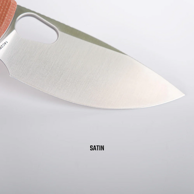 Vosteed Porcupine 14C28N Satin Brown Micarta A2604 - KNIFESTOCK