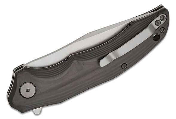Petrified Fish PFP10 Hairtail Stonewashed K110 Carbon Fiber PFP10CW - KNIFESTOCK