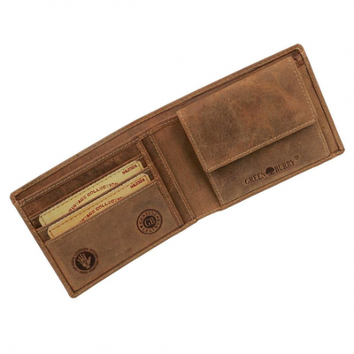 GreenBurry Leather wallet Vintage 1705A-25 - KNIFESTOCK