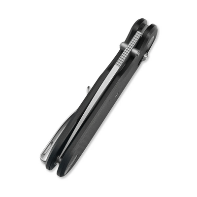 GEO Knife Ethereal Cutter SW M390 Blade Black G10 - KNIFESTOCK