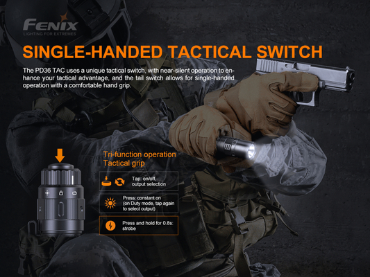 Fenix PD36TAC Taktische Taschenlampe  - KNIFESTOCK