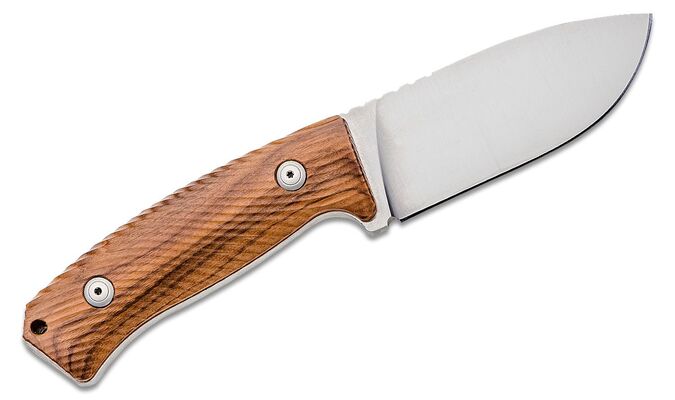 Lionsteel Hunting fix knife with NIOLOX blade Santos wood handle, leather sheath M3 ST - KNIFESTOCK
