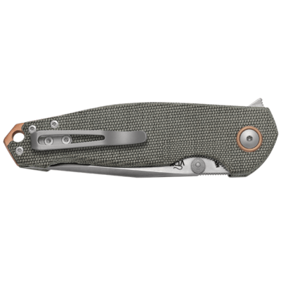 Viper KATLA Stonewash M390, Green Canvas Micarta V5982CG - KNIFESTOCK