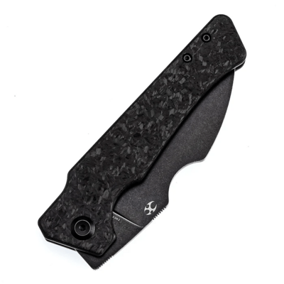 Kansept Egress Black Stonewashed CPM-S35VN Shred Carbon Fiber K1033B2 - KNIFESTOCK