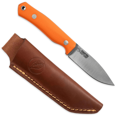 Casstrom No.8 SFK, Orange G10, Stainless/Flat CASS-12830 - KNIFESTOCK
